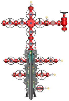 کیفیت  API 6A Anti Corrosion Wellhead And Christmas Tree 3 1/8" 5000PSI کارخانه