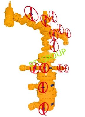 API 6A ضد خوردگی شکسته سر چاه و درخت کریسمس 2 1/16 " - 7 1/16"