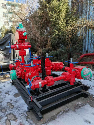 قطعات منیفولد چوک 3000psi برای تجهیزات نفتی منیفولد را خفه کنید و بکشید